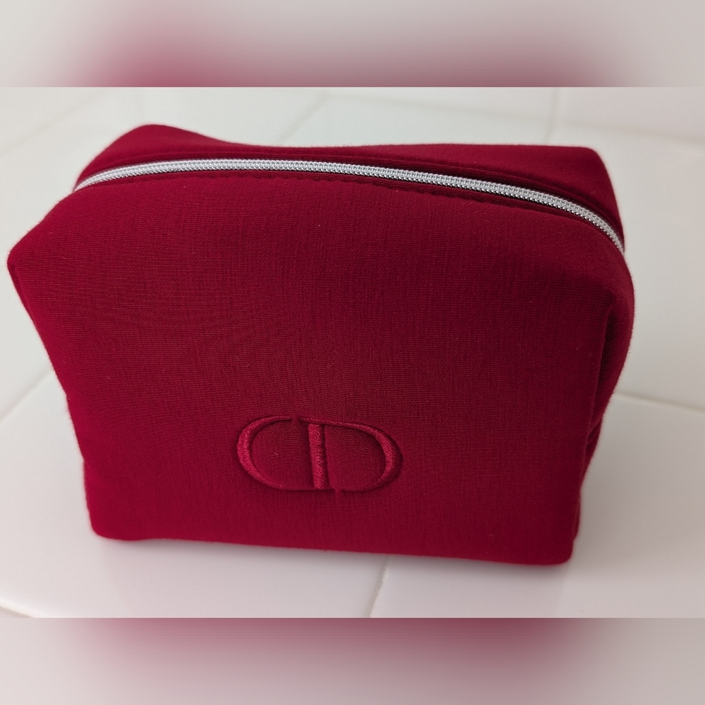 Dior red cosmetics bag, NWT